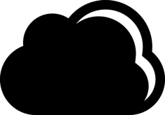 Black Cloud Weather Symbol Sticker Svg Vector, Free Vectors File